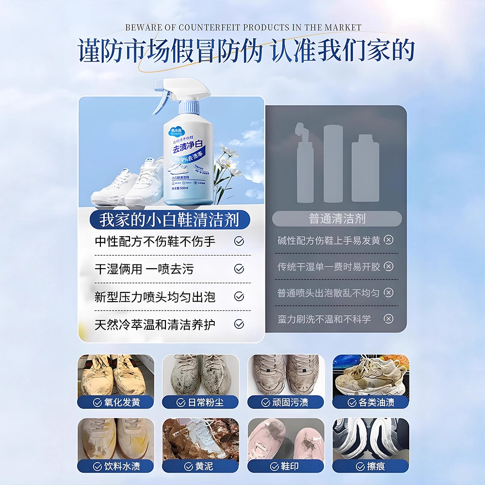 500ml white shoe cleaner no cl - Sneaker Care For Suede recension och pris